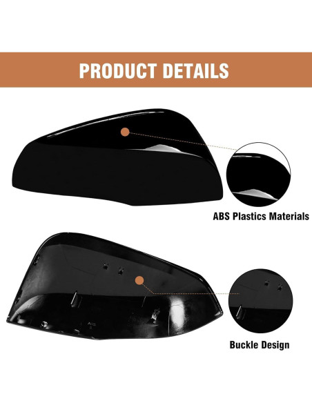 Cubierta de Espejo Lateral Moonlinks para Toyota RAV4 2019-2024