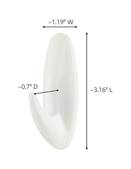 Ganchos Medianos Command 3M - 50 Ganchos y 50 Tiras Adhesivas