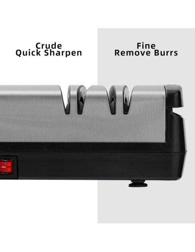 Afilador de cuchillos eléctrico MKHS 3 en 1 Plata 0.77 kg