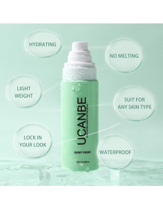 Spray Fijador de Maquillaje UCANBE 100 ml Brillante Hidratante 2