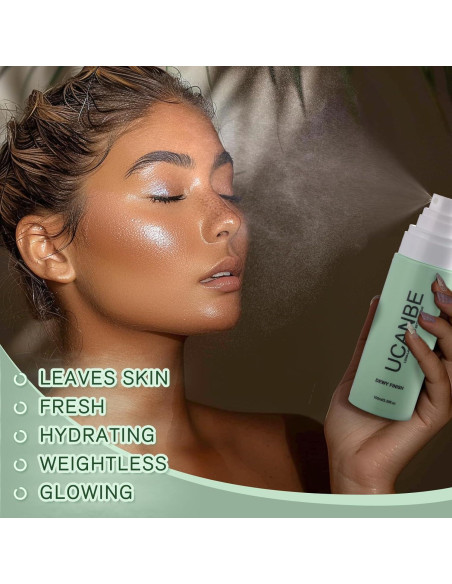 Spray Fijador de Maquillaje UCANBE 100 ml Brillante Hidratante
