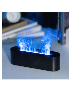 Difusor de Aceite Esencial Yaledi 150ml Chimenea Negro