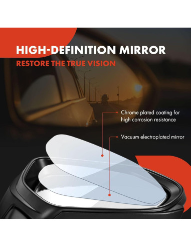 Espejo Retrovisor Eléctrico A-Premium Lado Izquierdo Toyota Corolla 2014-2019