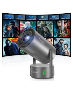 Proyector Portátil Tecaki X5OTD-US con Batería y WiFi