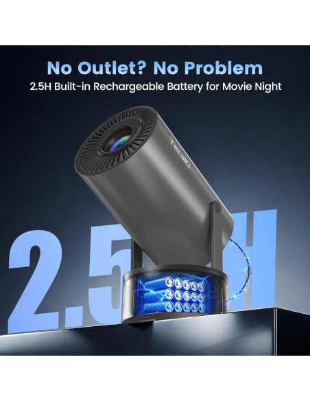 Proyector Portátil Tecaki X5OTD-US con Batería y WiFi