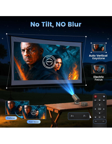 Proyector Portátil Tecaki X5OTD-US con Batería y WiFi