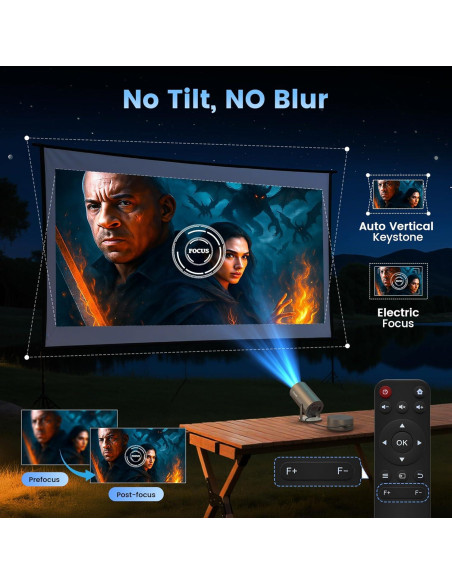 Proyector Portátil Tecaki X5OTD-US con Batería y WiFi
