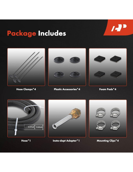 Enfriador de Aceite de Transmisión A-Premium 8 Filas Aluminio