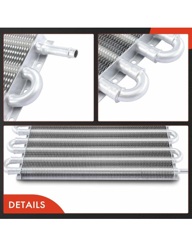 Enfriador de Aceite de Transmisión A-Premium 8 Filas Aluminio