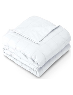 Manta con peso Bare Home 3.2kg 100% Algodón Blanco 101.6x152.4cm