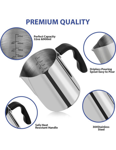 Kit de Fabricación de Velas SAEUYVB con Placa Caliente 900ml