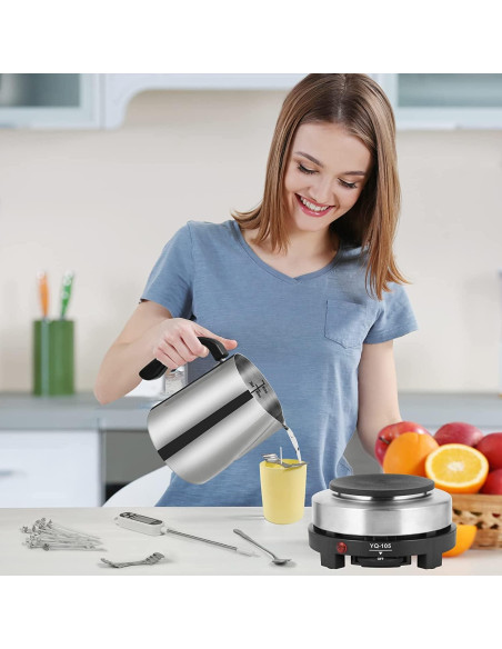 Kit de Fabricación de Velas SAEUYVB con Placa Caliente 900ml