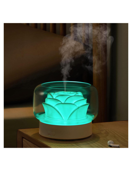 Difusor de Aceites Esenciales SEVEYEE 500ml Aromaterapia LED