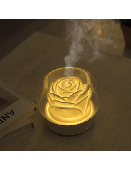 Difusor de Aceites Esenciales SEVEYEE 500ml Aromaterapia LED