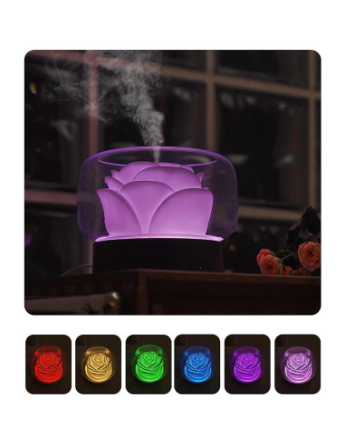 Difusor de Aceites Esenciales SEVEYEE 500ml Aromaterapia LED