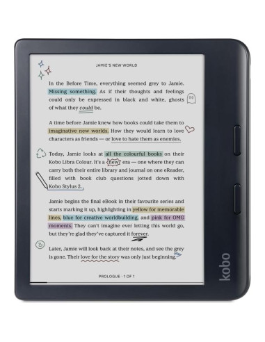 eReader Kobo Libra Color 32GB con Funda y Adaptador CA