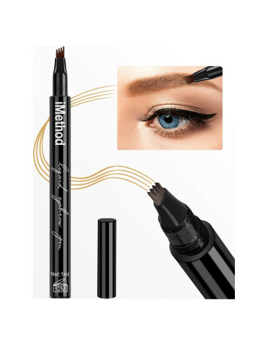 Lápiz de Cejas iMethod - Micro-Horquilla Marrón Claro 11cm