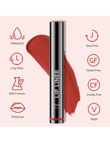 Tinte de Labios Peel Off Ihrlpxkc - Hidratante Waterproof Rosa