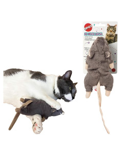 Juguete para Gatos SPOT Gran Ratón Bertha 18 cm con Hierba Gatera