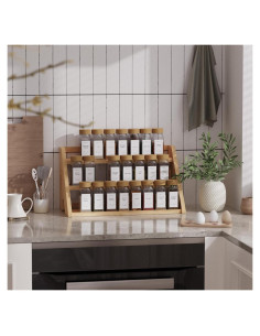 Organizador de Especias CCHIDG Amarillo 3 Niveles 27 Tarros