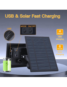 Luces de Cadena Solares Ollny 10.67M con Control Remoto y 15 LEDs 2