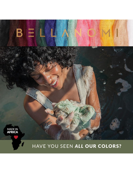 Esponja Exfoliante Africana Bellanomi 114 cm - Limpiador de Espalda