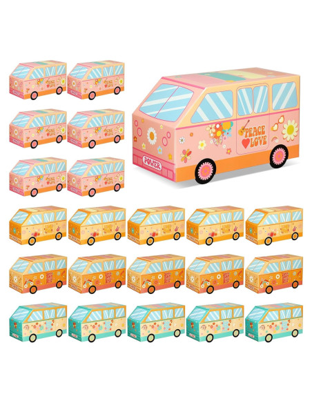 24 Cajas de Dulces Psicodélicas TecUnite en Forma de Camión