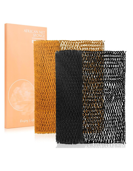 Esponja de Red Africana MTDLYICE XL 80CM 2 Paquetes Exfoliantes Esponja de Red Africana MTDLYICE XL 80CM 2 Paquetes Exfoliantes