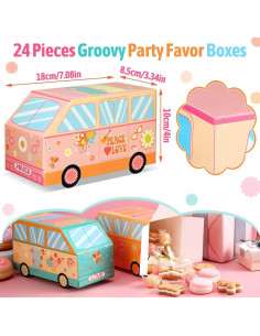 24 Cajas de Dulces Psicodélicas TecUnite en Forma de Camión 2