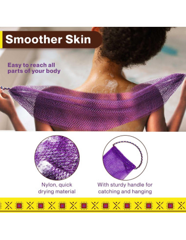 Esponja Exfoliante de Red Africana Kolnaix - 3 Piezas