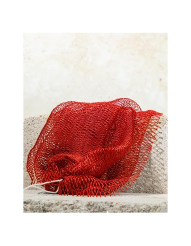 Esponja de Red Exfoliante Africana Omas Cosmetics - Rojo