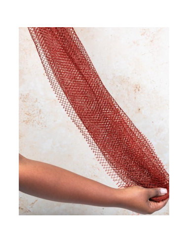 Esponja de Red Exfoliante Africana Omas Cosmetics - Rojo