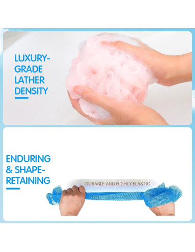 Set 12 Paños de Baño Funnymoom - 6 Esponjas Exfoliantes