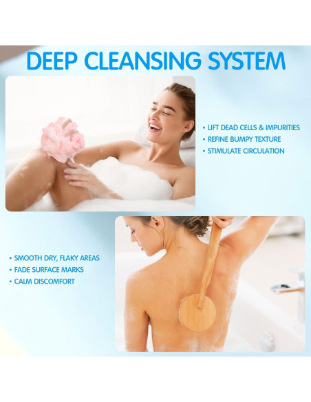 Set 12 Paños de Baño Funnymoom - 6 Esponjas Exfoliantes Set 12 Paños de Baño Funnymoom - 6 Esponjas Exfoliantes