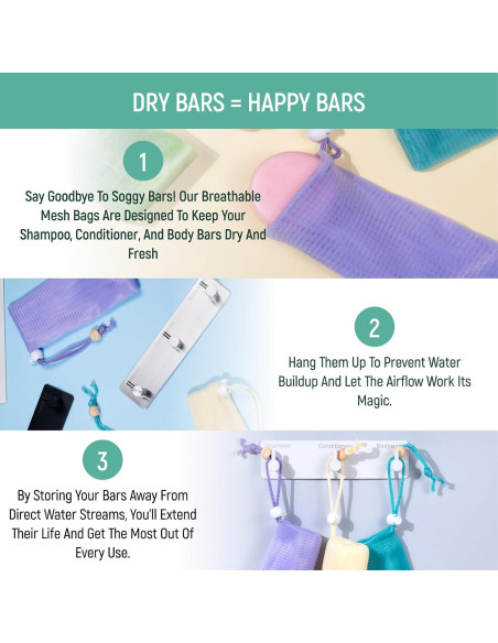 Red de Malla Exfoliante BAMBOEARTH para Ducha - 7.6x3.8cm