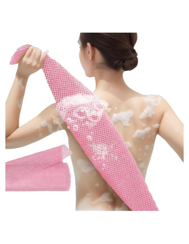 Esponja de Baño Exfoliante Africana Cmetta Rosa 76.2x30.5cm