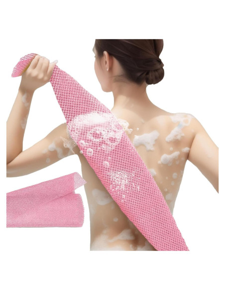 Esponja de Baño Exfoliante Africana Cmetta Rosa 76.2x30.5cm
