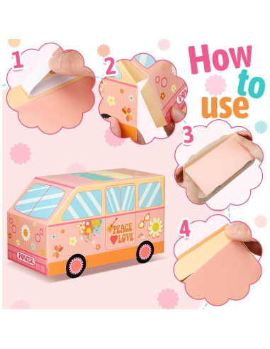 24 Cajas de Dulces Psicodélicas TecUnite en Forma de Camión