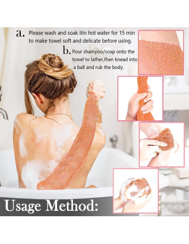 Antallcky 3 Esponjas Exfoliantes Africanas para Baño