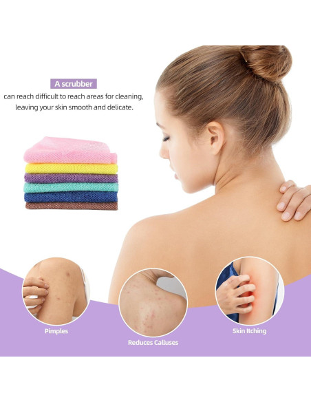 Esponja de Red Africana Tecbeauty - 6 Piezas Exfoliantes 30x80cm Esponja de Red Africana Tecbeauty - 6 Piezas Exfoliantes 30x80cm