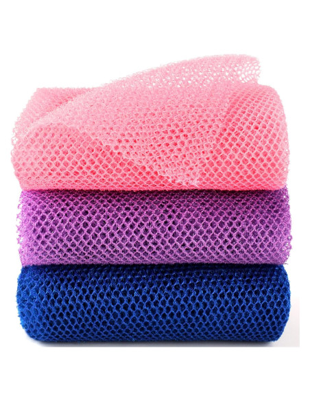 Esponja de Baño Exfoliante YTJYZZQ 80 cm Nylon 3 Piezas