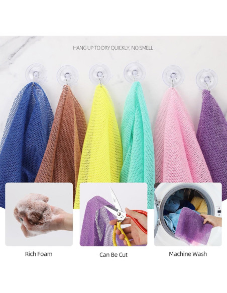 Esponja de Red Africana Tecbeauty - 6 Piezas Exfoliantes 30x80cm Esponja de Red Africana Tecbeauty - 6 Piezas Exfoliantes 30x80cm