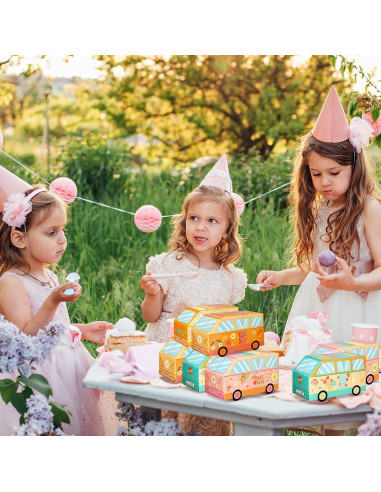 24 Cajas de Dulces Psicodélicas TecUnite en Forma de Camión