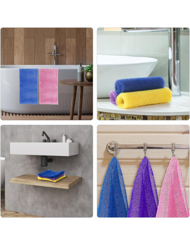 Esponja de Baño Exfoliante YTJYZZQ 80 cm Nylon 3 Piezas