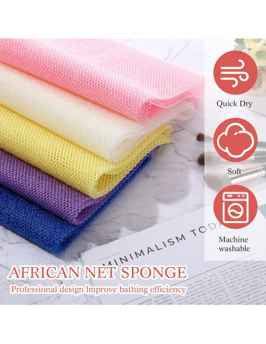 Esponjas de Baño Exfoliantes Sunnyray 100 Pcs 30x80 cm