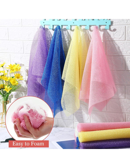 Esponjas de Baño Exfoliantes Sunnyray 100 Pcs 30x80 cm Esponjas de Baño Exfoliantes Sunnyray 100 Pcs 30x80 cm