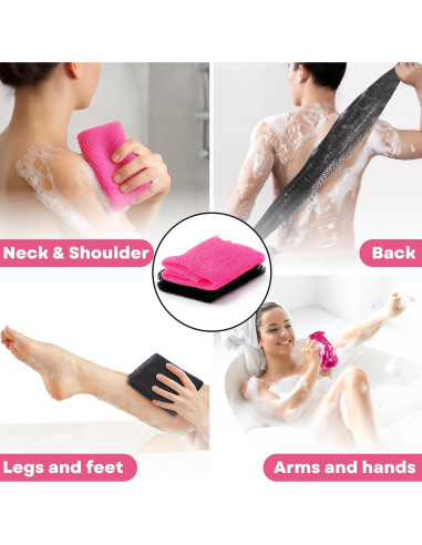 Esponja Africana Exfoliante 100% Nylon 177.8 cm para Ducha