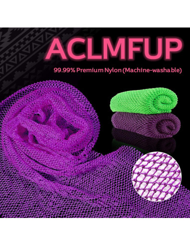 Esponjas de Baño Exfoliantes ACLMFUP - 2 Piezas Suaves