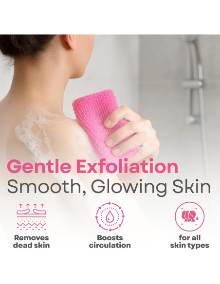 Esponja Africana Exfoliante 100% Nylon 177.8 cm para Ducha Esponja Africana Exfoliante 100% Nylon 177.8 cm para Ducha