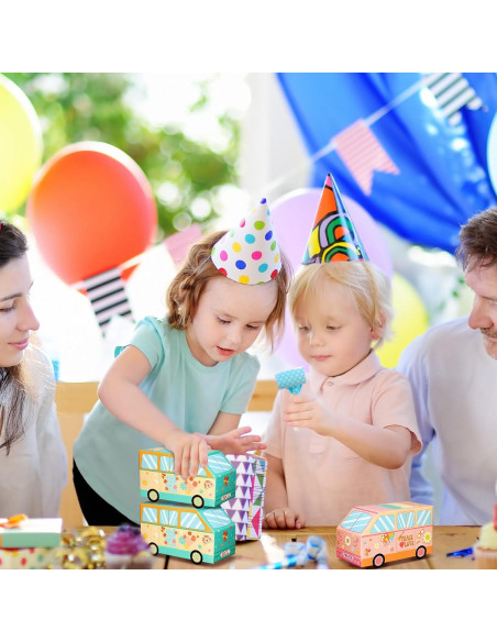 24 Cajas de Dulces Psicodélicas TecUnite en Forma de Camión